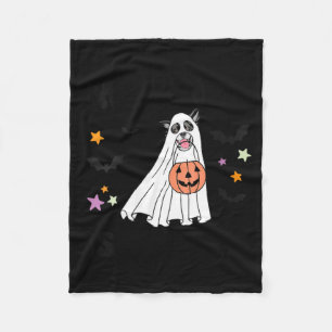 Couverture Polaire Chien Boo Border Collie Noir Et Blanc Femme