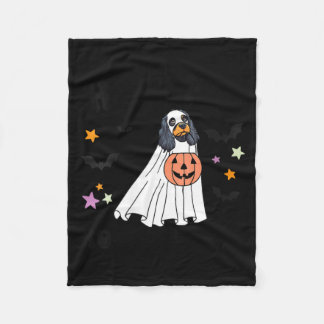 Couverture Polaire Chien Boo Cocker Spaniel noir et feu Femme