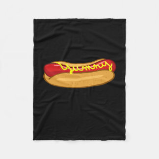Couverture Polaire Chien chaud drôle amateur de chien chaud performan