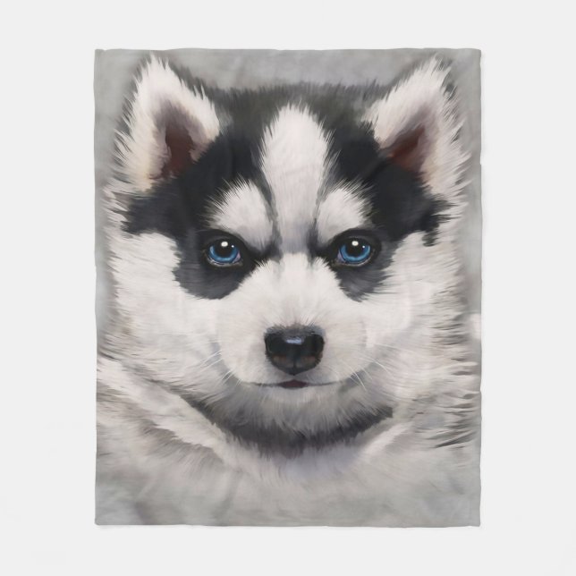 Couverture Polaire Chien chicot chiche chic de Sibérie (Devant)