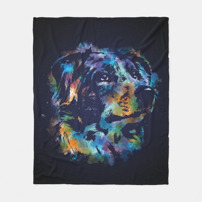 Couverture Polaire Chien de berger australien - Aussie (Devant)