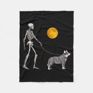 Couverture Polaire Chien de bétail australien squelette marchant Hall