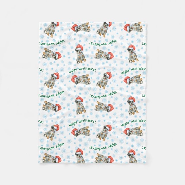 Couverture Polaire Chien de Noël australien (Devant)
