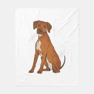 Couverture Polaire Chien de Rhodesian Ridgeback