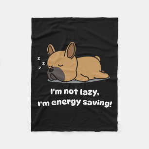 Couverture Polaire Chien de taureau français pas lazy