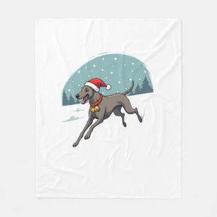 Couverture Polaire Chien Greyhound Festive Sprint