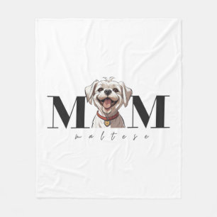 Couverture Polaire Chien Maman MALTESE T-shirt classique