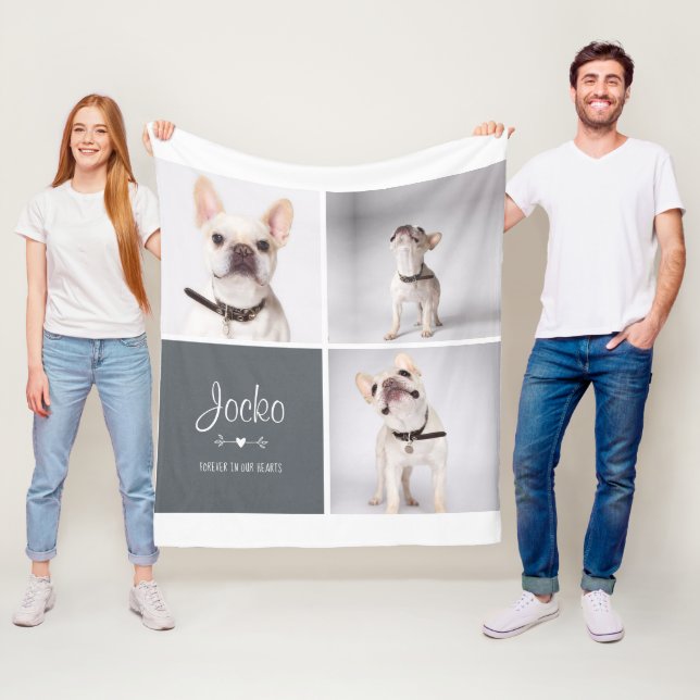 Couverture Polaire Chien Memorial Animaux de compagnie Perdre Garde p (En situation)