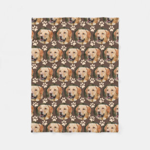 Couverture Polaire Chien Motif photo pour animal de compagnie personn