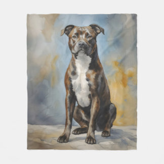 Couverture Polaire Chien robuste Portrait
