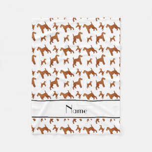 Couverture Polaire Chiens blancs nommés personnalisés de terrier