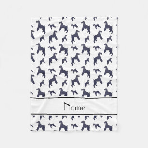 Couverture Polaire Chiens blancs nommés personnalisés de Terrier de