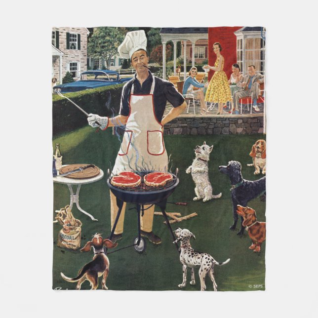 Couverture Polaire Chiens chauds (Devant)