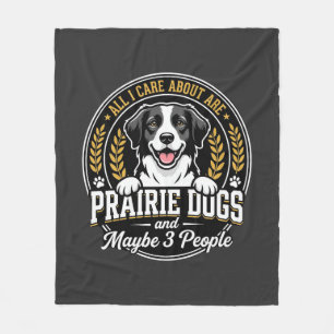 Couverture Polaire Chiens de Prairie Peut-être 3 Personnes Design