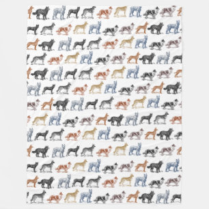 Couverture Polaire Chiens de toutes les sortes