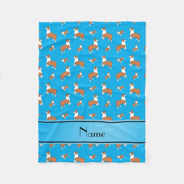 Couverture Polaire Chiens nommés faits sur commande de pembroke de (Devant)