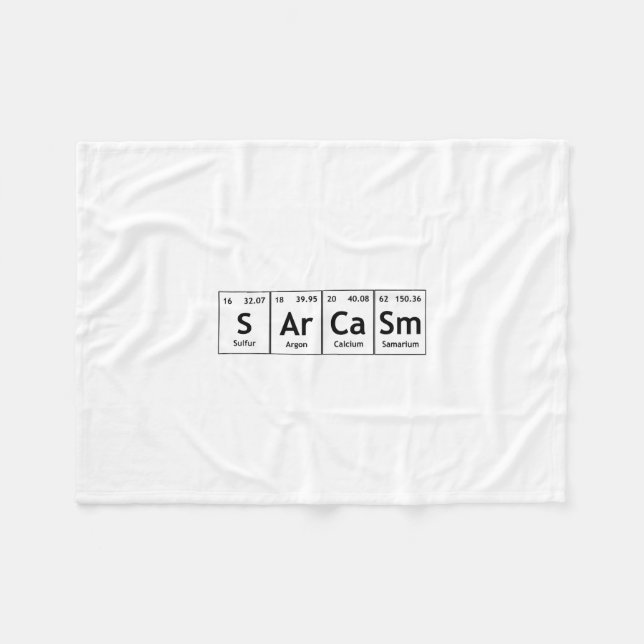 Couverture Polaire Chimie de mot d'éléments de Tableau périodique de (Devant (Horizontal))