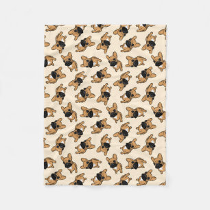 Couverture Polaire Chiot de Frenchie de faon