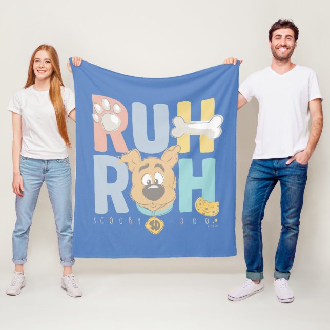 Couverture Polaire Chiot Scooby-Doo "Ruh Roh" (En situation)