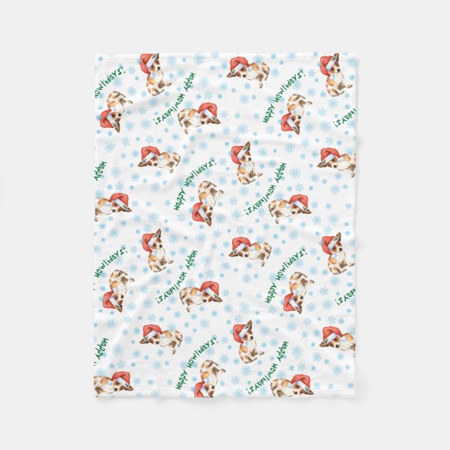 Couverture Polaire Chiwawa heureux de Howlidays (Devant)
