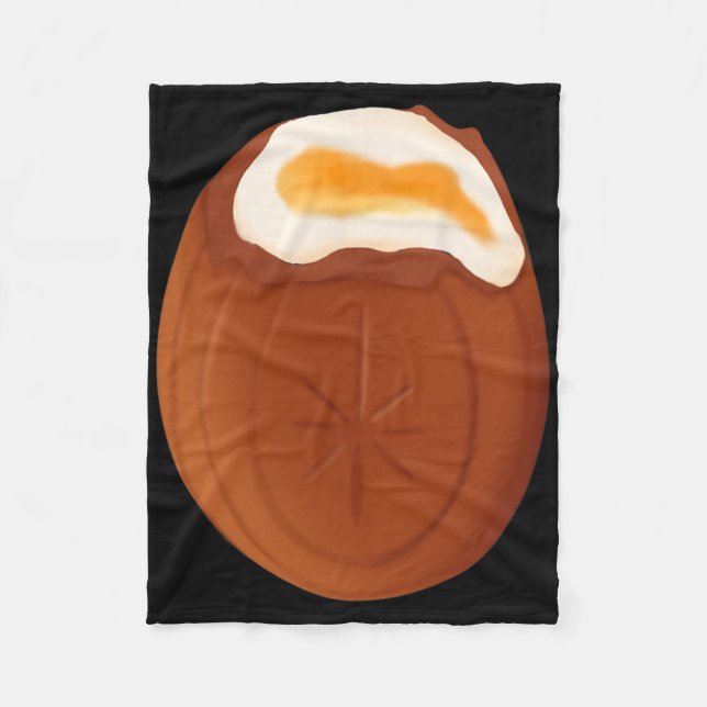 Couverture Polaire Chocolat aux oeufs de crème Pâques Quirky bizarre  (Devant)