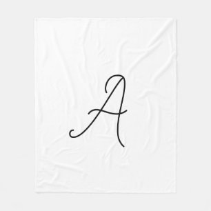 Couverture Polaire Choisissez votre propre lettre   Style de police :