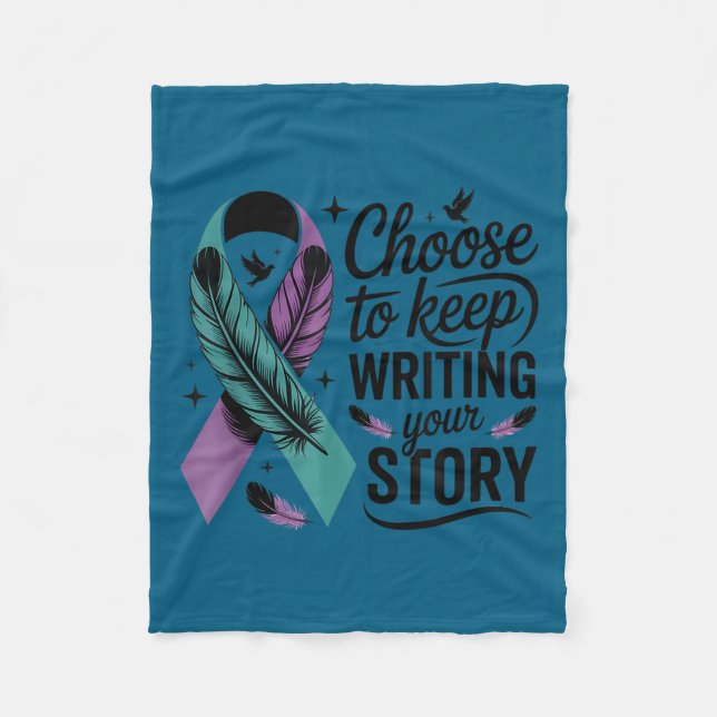 Couverture Polaire Choose To Keep Writing Your Story Insrational Quot (Devant)