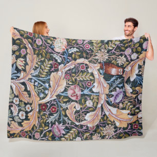 Couverture Polaire Chouette et fleurs, William Morris