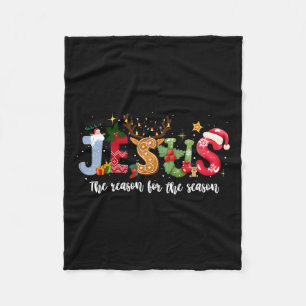 Couverture Polaire Christian Jesus La Raison Noël Fête Saison Chr