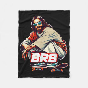 Couverture Polaire Christian Lover Funny Sport Skateboard Meme Basic