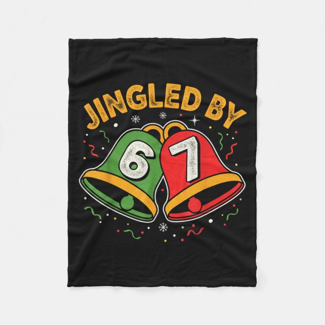 Couverture Polaire Christmas 67 Meme Design Funny Six Seven Hands 6 7 (Devant)