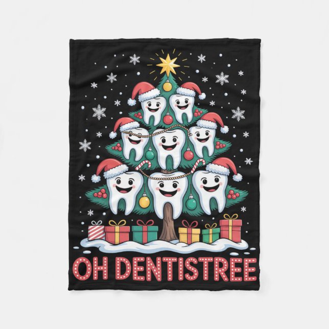 Couverture Polaire Christmas Dental Squad Oh Dentistree  (Devant)
