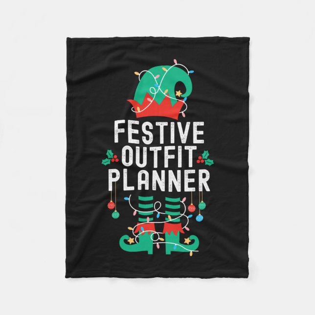 Couverture Polaire Christmas Elf Office Team Party Family Matching _1 (Devant)