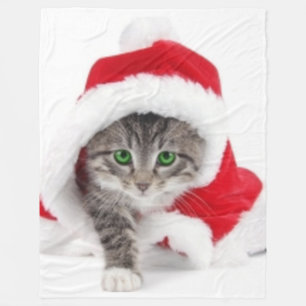 COUVERTURE POLAIRE CHRISTMAS KITTEN