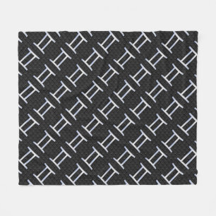 Couverture Polaire Chrome Argent Comme Gemini Zodiac SIGNE