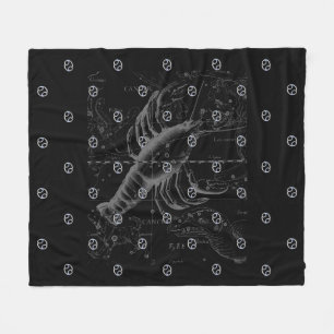 Couverture Polaire Chrome style Cancer Zodiac Sign on Hevelius 1690