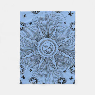 Couverture Polaire Ciel Nocturne Antique Étoiles Soleil Zodiaque Médi