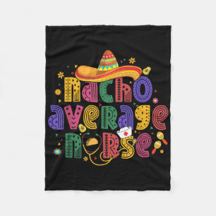 Couverture Polaire Cinco De Mayo Funny Nacho Moyenne Infirmière Mexic