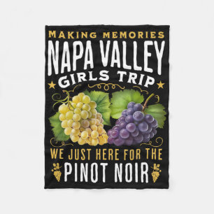 Couverture Polaire Circuit de vignobles de Napa Valley entre filles d