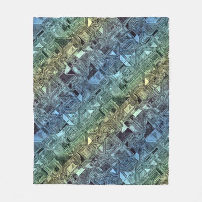 Couverture Polaire circuits de bonbons - citron vert : (Devant)