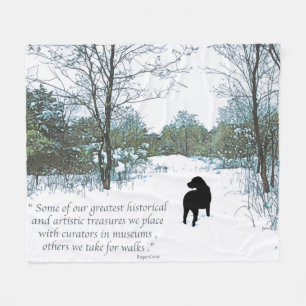 Couverture Polaire Citation Amoureux des chiens - Meilleur Ami Homme 
