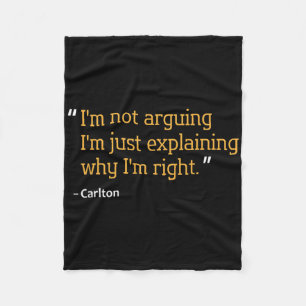 Couverture Polaire Citation Cadeau Carlton Funny Anniversaire Personn