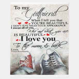 Couverture Polaire Citation d'amour pour amie Jovely Couple Cadeau
