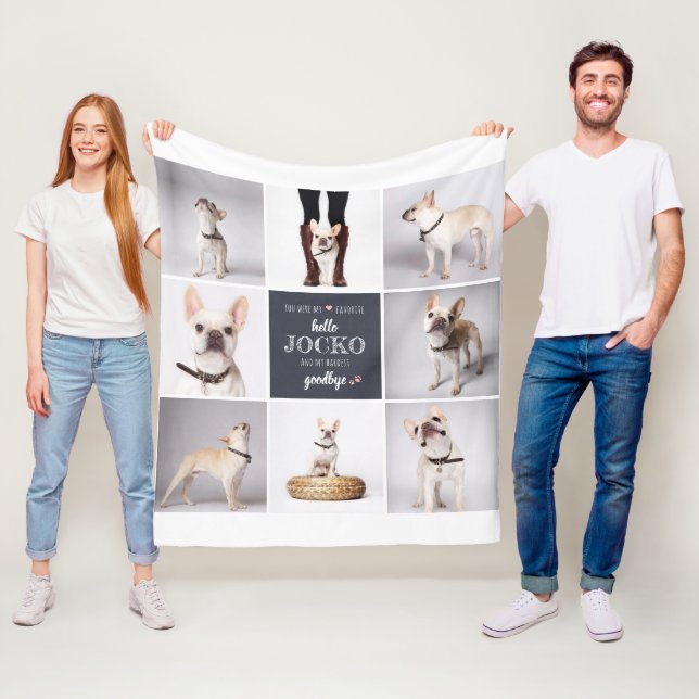 Couverture Polaire Citation de la sympathie commémorative pour animau (En situation)