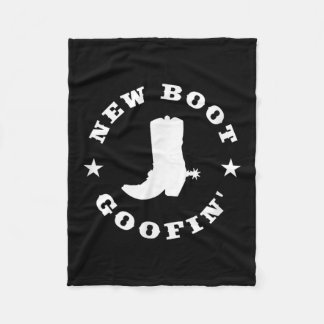 Couverture Polaire Citation drôle de bottes de cow-boy de nouvelle bo