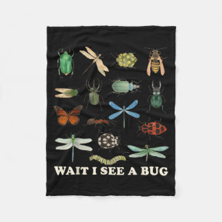 Couverture Polaire Citation drôle d'insecte Attendez, je vois une idé