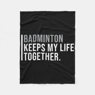 Couverture Polaire Citation du joueur de badminton de badminton