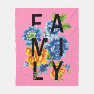 Couverture Polaire Citation Floral Family