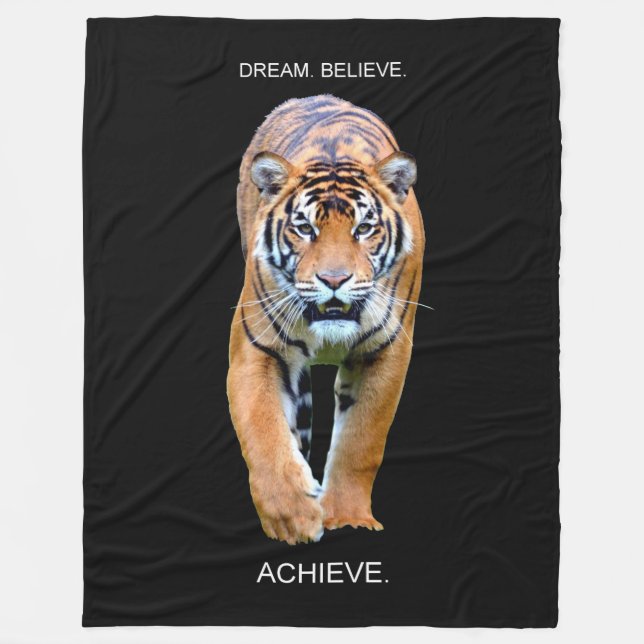 Couverture Polaire Citation Motivationnelle Rêve Croire Atteindre Tig (Devant)