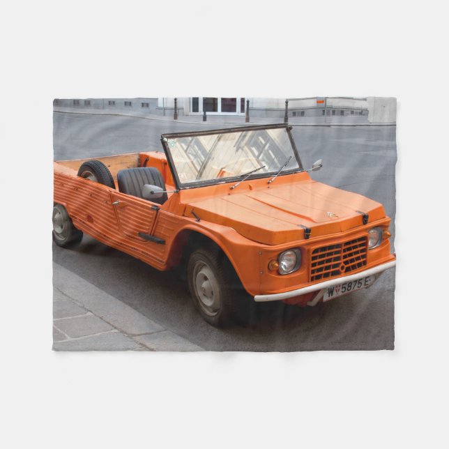 Couverture Polaire Citroen orange Mehari (Devant (Horizontal))
